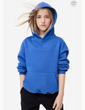 H&M blue fleece lined hooded pullover (Winter)