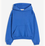 H&M blue fleece lined hooded pullover (Winter)