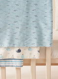 Juniors multi blue stripe flannel blankets (Pack of 3)