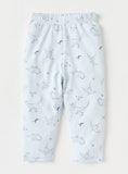 Juniors All Over Dino & Hippo Printed Shirt & Pyjama Set (Set Of 2)