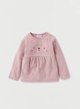 Juniors Pink Bear Ribbed Shirt & Pyjama Set (Set Of 2) (winter)