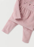 Juniors Pink Bear Ribbed Shirt & Pyjama Set (Set Of 2) (winter)