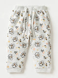 Juniors Grey All Over Flower Printed Shirt & Jog Pants (Set Of 2) (winter)