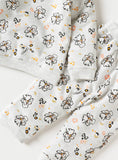 Juniors Grey All Over Flower Printed Shirt & Jog Pants (Set Of 2) (winter)