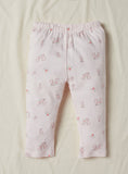 Juniors Pink All Over Rabbit Printed Shirt & Pyjama Set (Set Of 2)