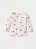 Juniors All Over Strawberry Printed Shirt & Pyjama Set (Set Of 2)