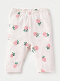 Juniors All Over Strawberry Printed Shirt & Pyjama Set (Set Of 2)