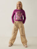 Juniors Sequins Groovy Girls Tshirt