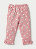 Juniors Pink Pengiun Bow Shirt & Pyjama Set (Set Of 2)