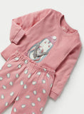 Juniors Pink Pengiun Bow Shirt & Pyjama Set (Set Of 2)