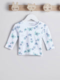 Juniors All Over Butterfly Printed Shirt & Pyjama Set (Set Of 2)