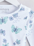 Juniors All Over Butterfly Printed Shirt & Pyjama Set (Set Of 2)