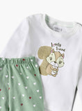 Juniors Lovely Squirrel Printed Shirt & Pyjama Set (Set Of 2)