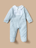 Juniors Boys Blue Collared Formal Sleepsuit