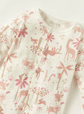 Juniors Girls All Over Jungle Theme Printed Sleepsuit