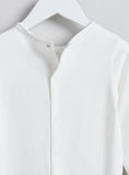 Juniors White Horse Printed Sleepsuit