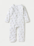 Juniors All Over Giraffe Printed Sleepsuit & Half Romper (Set Of 2)