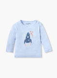 Juniors Rocket Printed Shirt & Pyjama Set (Set Of 2)