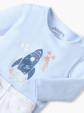 Juniors Rocket Printed Shirt & Pyjama Set (Set Of 2)