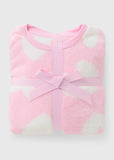 Matalan All Over Hearts Printed Fleece Shirt & Pyjama Set (winter)