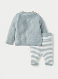 Juniors blue star knitted shirt & pyjama (set of 2) (winter)