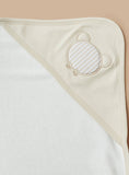 Giggles Bear Applique Receiving Blanket