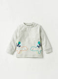 Juniors Colorful Cute Dino Printed Shirt & Pyjama Set (Set Of 2)