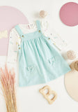Max Blue Animals Printed Shirt & Pinafore Frock Dress (Set Of 2)