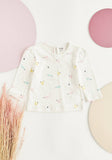 Max Blue Animals Printed Shirt & Pinafore Frock Dress (Set Of 2)