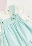 Max Blue Animals Printed Shirt & Pinafore Frock Dress (Set Of 2)