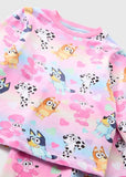 Matalan Pink All Over Bluey Printed Fleece Shirt & Pyjama Set (Set Of 2) (Winter)