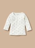 Juniors White All Over Palm Tree Printed Shirt & Pyjama Set (Set Of 2)