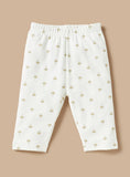 Juniors White All Over Palm Tree Printed Shirt & Pyjama Set (Set Of 2)