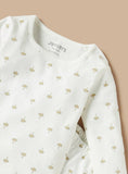 Juniors White All Over Palm Tree Printed Shirt & Pyjama Set (Set Of 2)