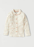 Juniors Cream All Over Floral Button Down Shirt & Pyjama Set (Set Of 2)