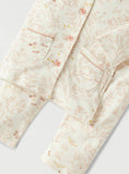 Juniors Cream All Over Floral Button Down Shirt & Pyjama Set (Set Of 2)