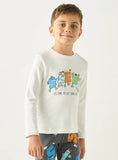 Juniors All Over Sleep Printed Shirt & Pyjama Set (Set Of 2)