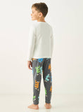 Juniors All Over Sleep Printed Shirt & Pyjama Set (Set Of 2)