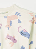 Juniors all over pastel animals printed sweatshirt (Winter)