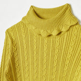 Juniors mustard ribbed turtle neck tshirt (Winter)