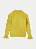 Juniors mustard ribbed turtle neck tshirt (Winter)