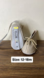 Giggles Solid infant shoes with Lace-Up
