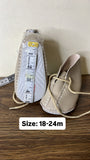Giggles Solid infant shoes with Lace-Up