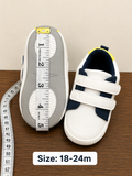 Juniors Panelled Shoes with Hook and Loop Closure