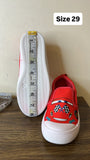 Matalan Cars theme red slip on shoes