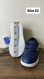 R&B navy lined shoes