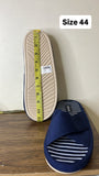 Mister Duchini Navy Striped Slides