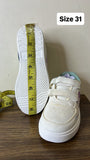 R&B minnie mouse printed white shoes