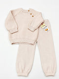 Matalan Beige Knitted Shirt & Jog Pants (Set Of 2) (Winter)