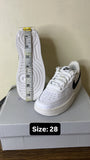 Nike Solid White Perforated Shoes (Box Packaging)